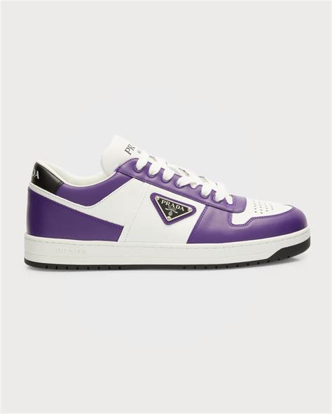 prada sport leather low-top sneakers top|Prada downtown low top sneakers.